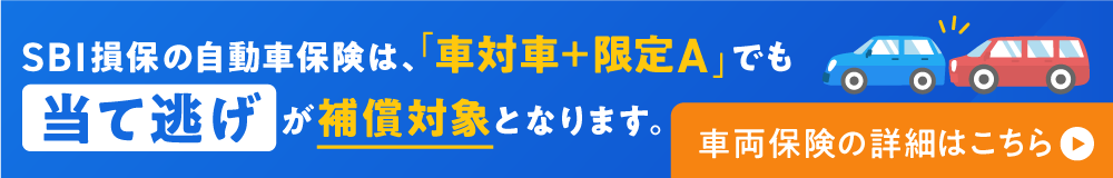 SBI���ۂ̎����ԕی��́A�u�ԑΎԁ{����A�v�ł����ē������⏞�ΏۂƂȂ�܂��B�ԗ��ی��̏ڍׂ͂�����