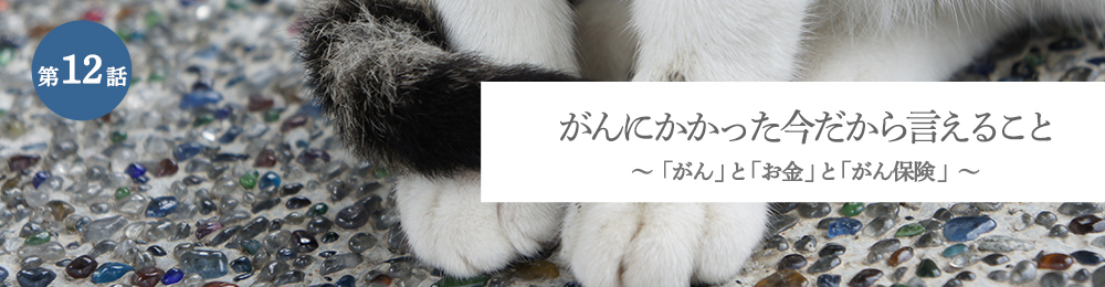 がんにかかった今だから言えること 「がん」と「お金」と「がん保険」