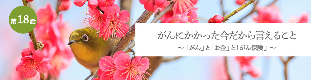 がんにかかった今だから言えること 「がん」と「お金」と「がん保険」